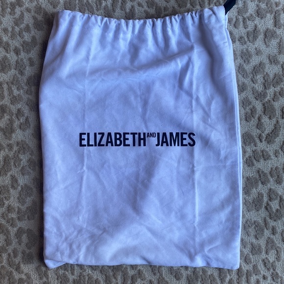 Elizabeth and James, Shearling Fur & Leather Charlie Shoulder Bag, Stone - Picture 6 of 13